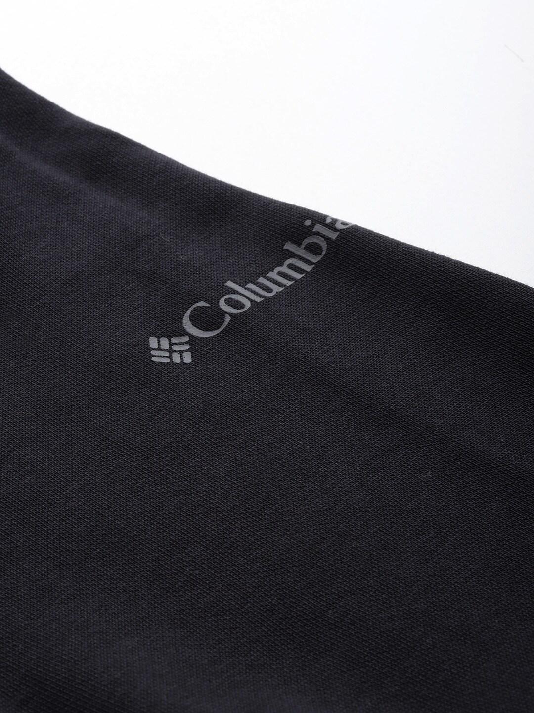 Columbia Men Black M Columbia Logo Fleece Crew (Sun Protection)