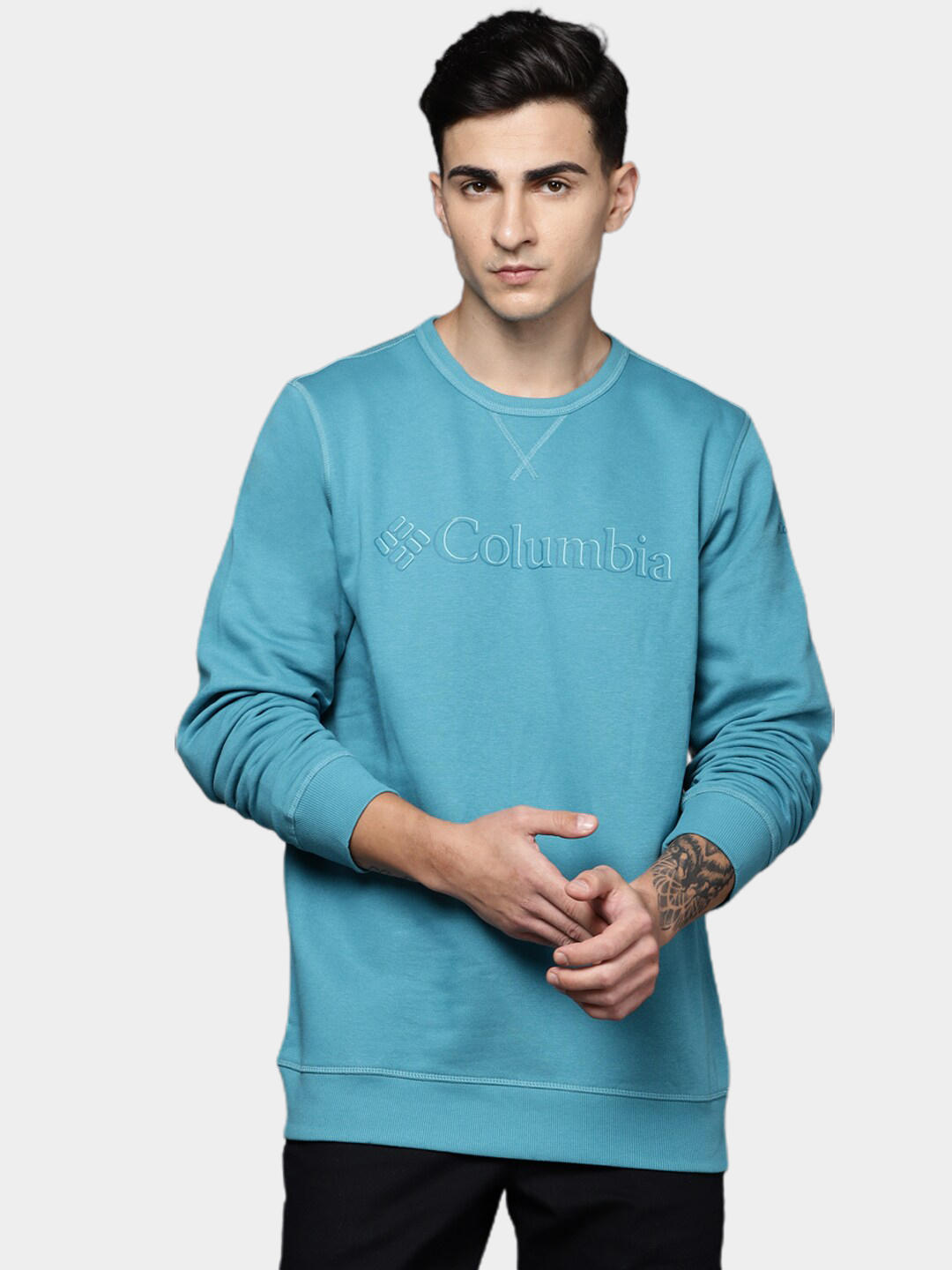 Columbia Men Blue Columbia Men M Logo Crew Fleece