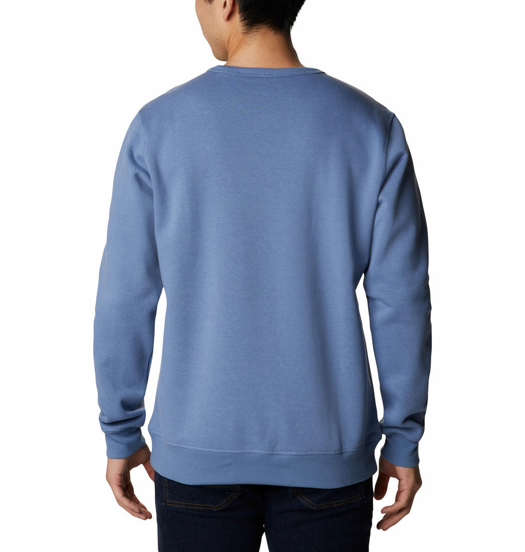 Columbia Men Blue M Columbia Logo Fleece Crew Fleece Jacket