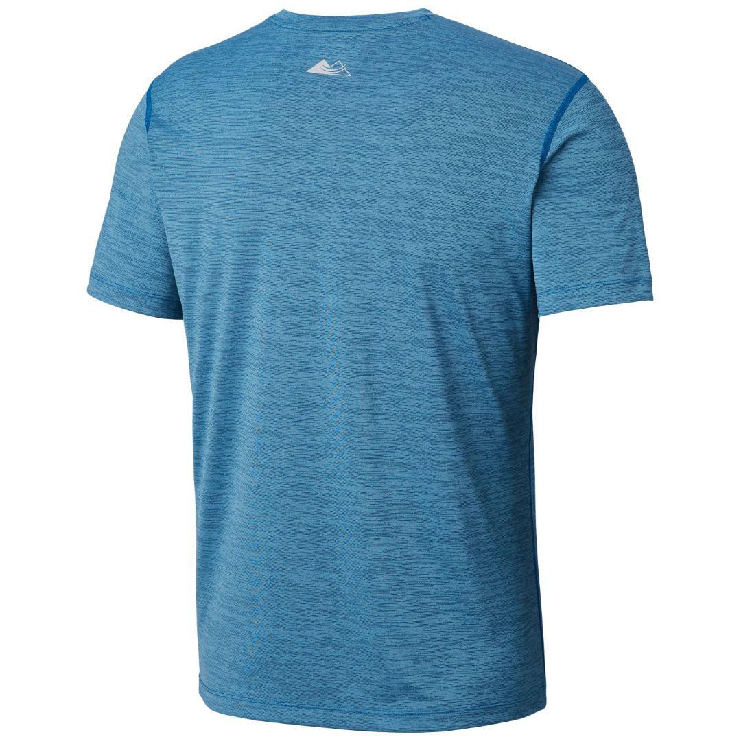 Columbia Men Blue Trinity Trail 2.0 Graphic Short Sleeve (Sun Protection)