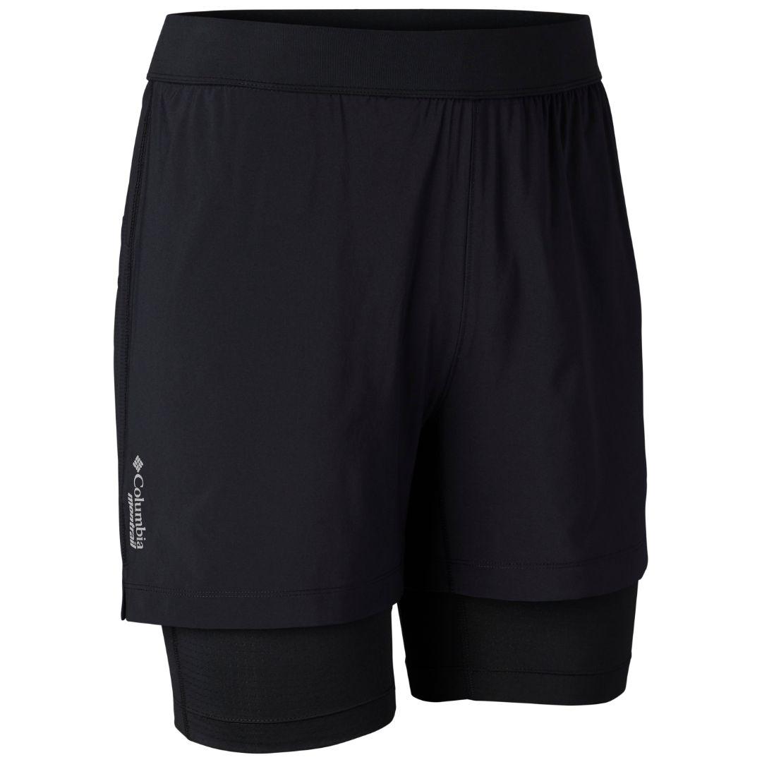 Columbia Men Black Titan Ultra II Short (Sun Protection)