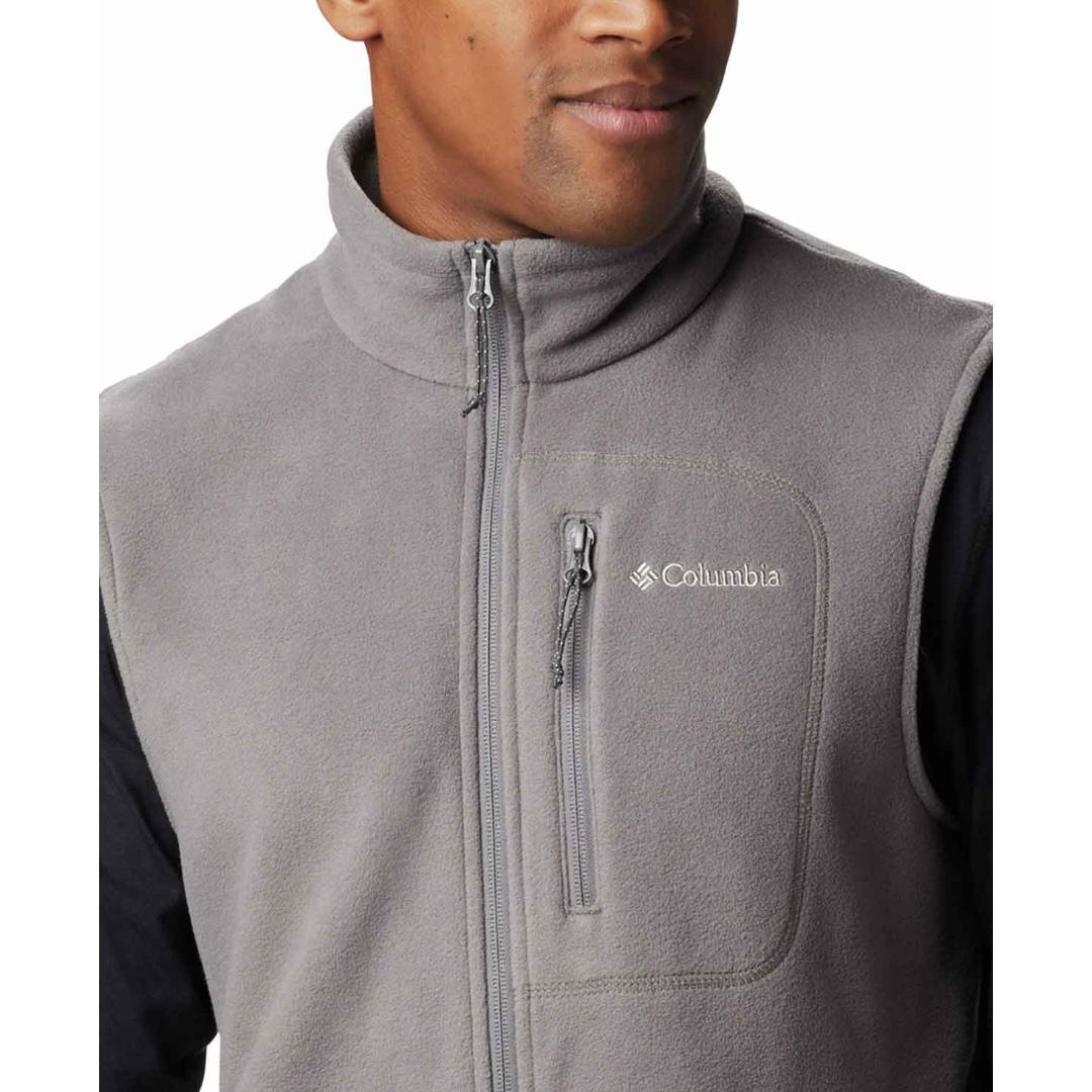 Columbia Men Grey Fast Trek Fleece Vest