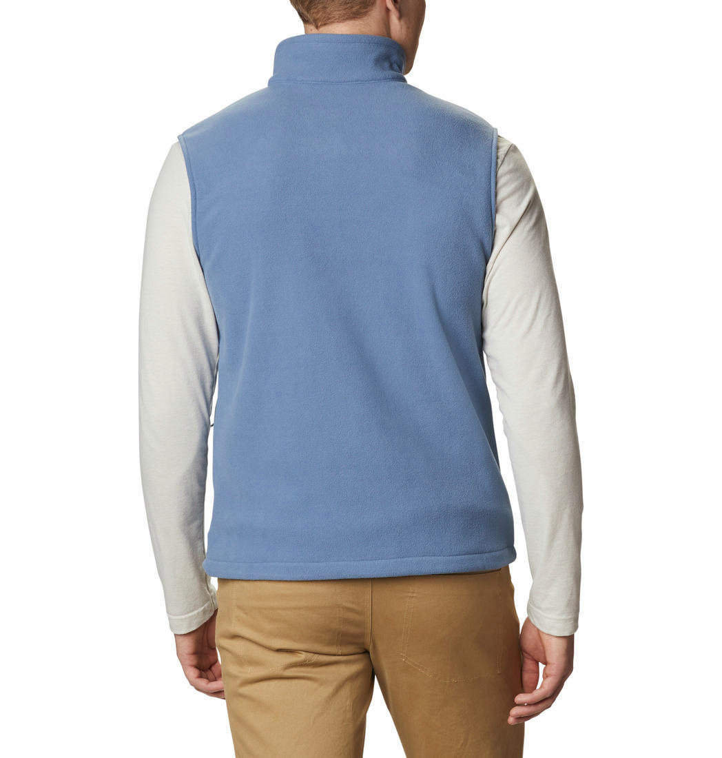 Columbia Men Blue Fast Trek Fleece Vest