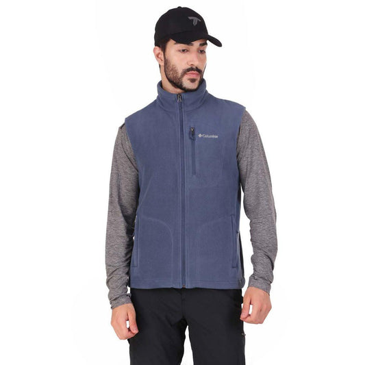 Columbia Men Blue Fast Trek Fleece Vest