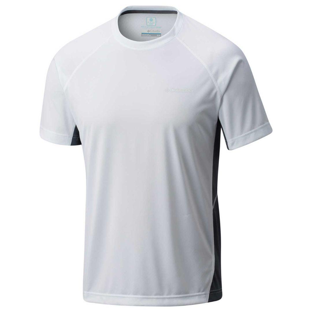 Columbia Men White Chiller Short Sleeve Shirt