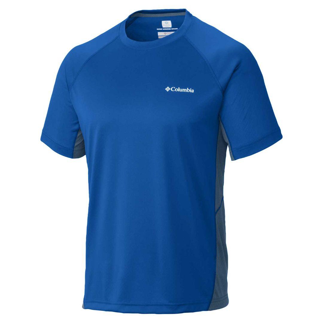 Columbia Men Blue Chiller Short Sleeve Shirt