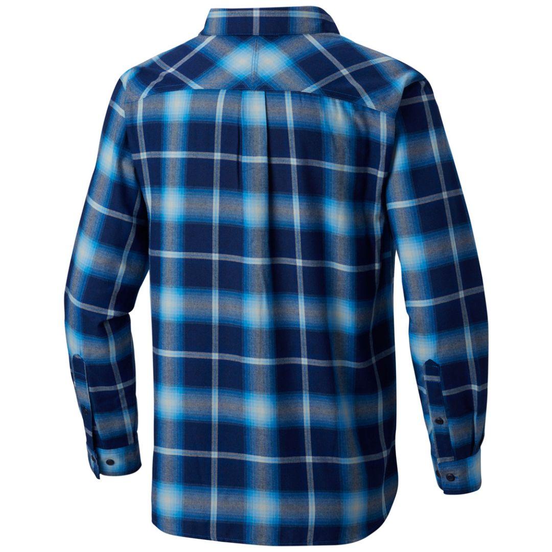 Columbia Men Blue Silver Ridge Flannel Long Sleeve Shirt
