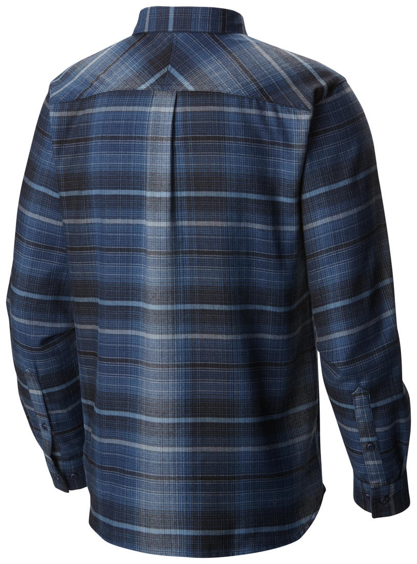 Columbia Men Blue Silver Ridge Flannel Long Sleeve Shirt