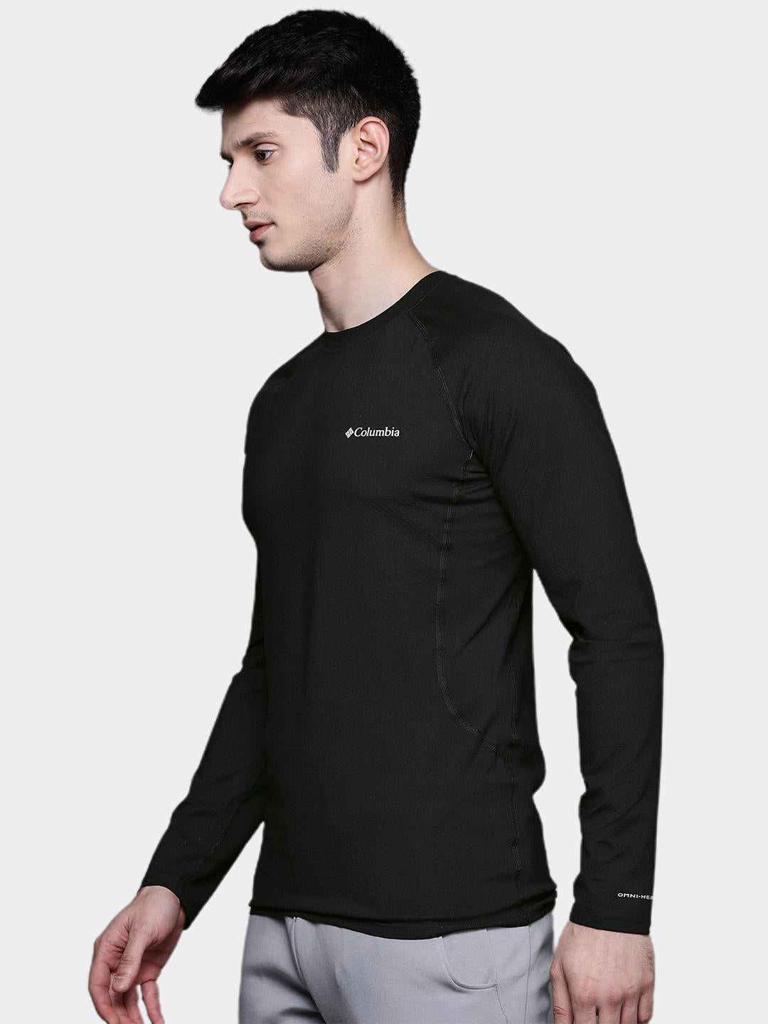 Columbia Men Black M Omni-Heat Infinity Knit LS Crew (Non Returnable)