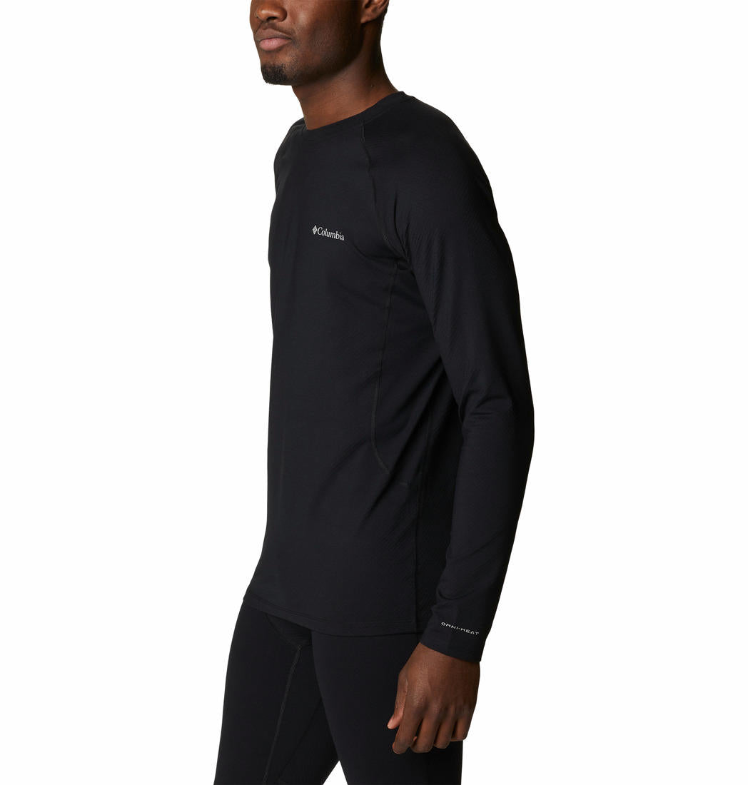 Columbia Men Black M Omni-Heat Infinity Knit LS Crew (Non Returnable)