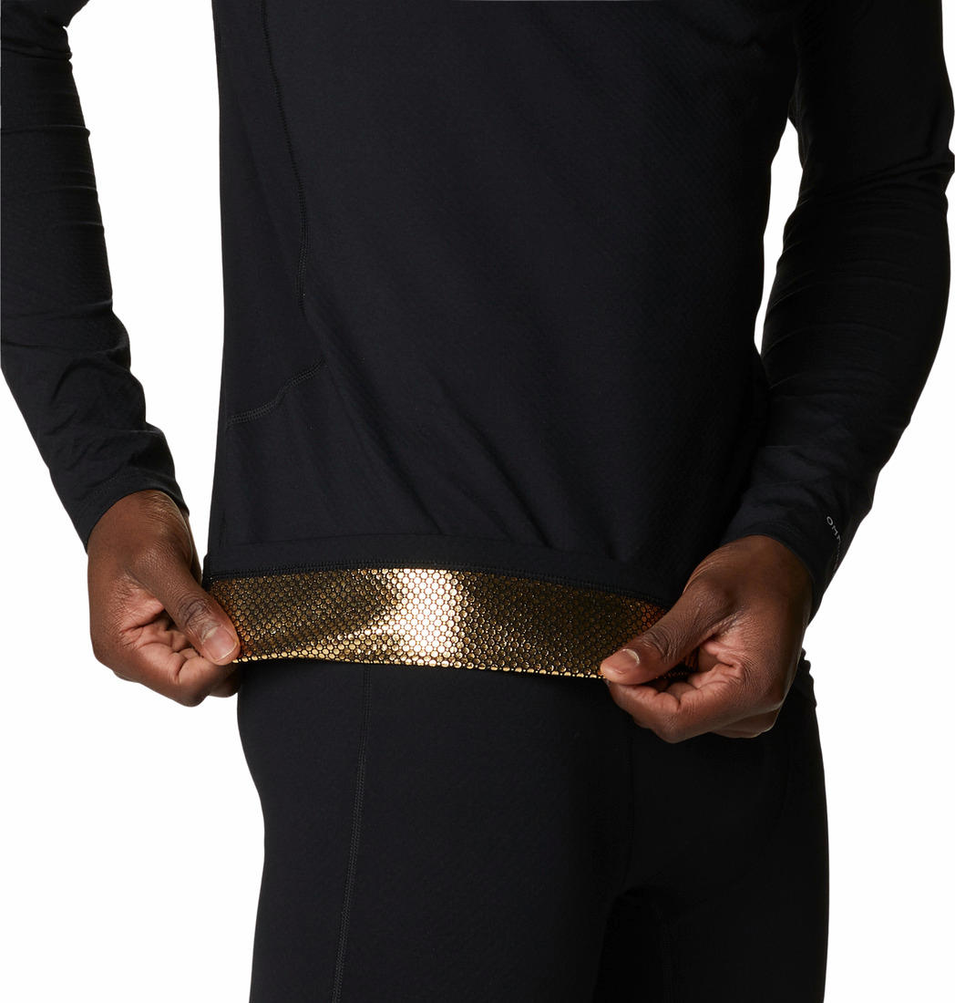 Columbia Men Black M Omni-Heat Infinity Knit LS Crew (Non Returnable)