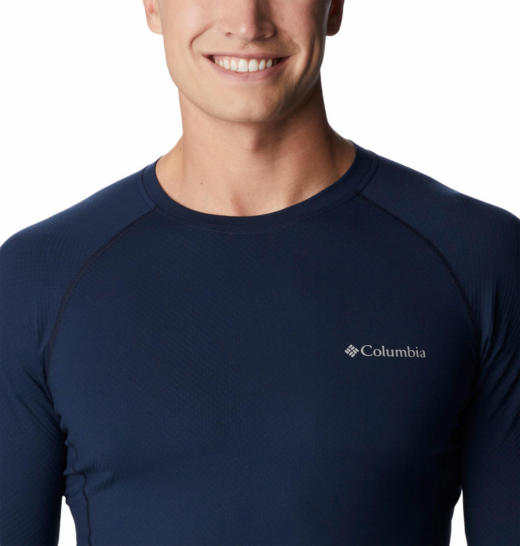 Columbia Men Navy Blue M Omni-Heat Infinity Knit LS Crew (Non Returnable)
