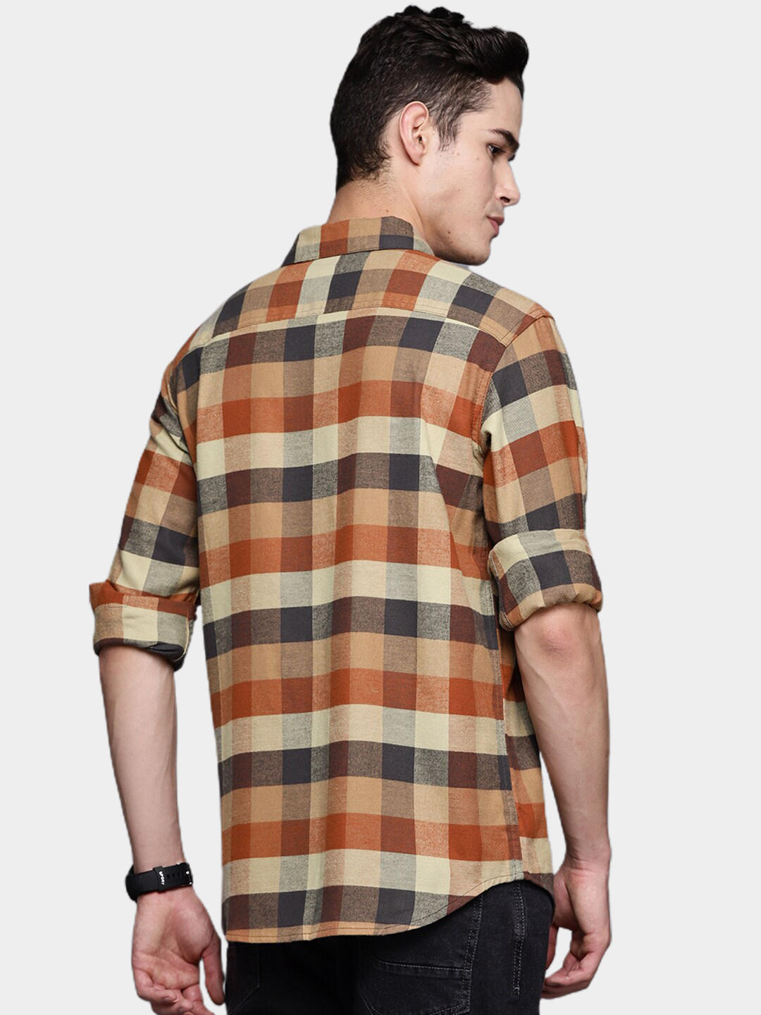 Columbia Men Brown Cornell Woods Flannel Long Sleeve Shirt