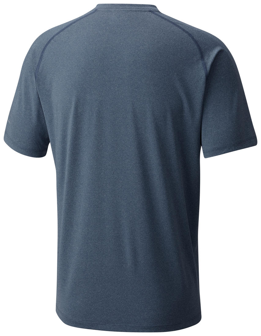 Columbia Men Blue Tuk Mountain Mens Short Sleeve Shirt (Sun Protection)