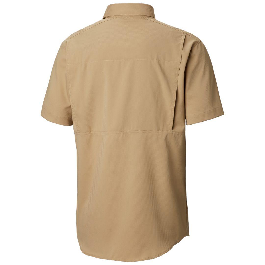Columbia Men Brown Silver Ridge Lite Short Sleeve Shirt (Sun Protection)