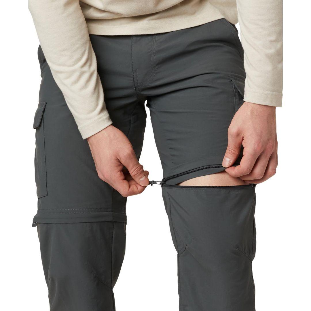 Columbia Men Grey Cascades Explorer Convertible Pant (Sun Protection)