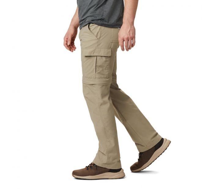 Columbia Men Beige Cascades Explorer Convertible Pant (Sun Protection)