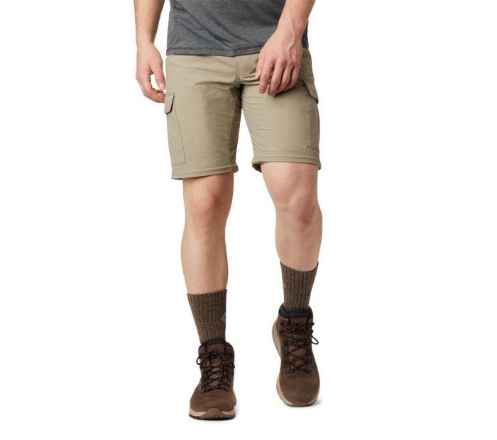 Columbia Men Beige Cascades Explorer Convertible Pant (Sun Protection)