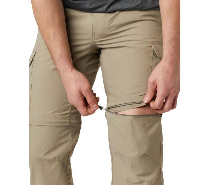Columbia Men Beige Cascades Explorer Convertible Pant (Sun Protection)