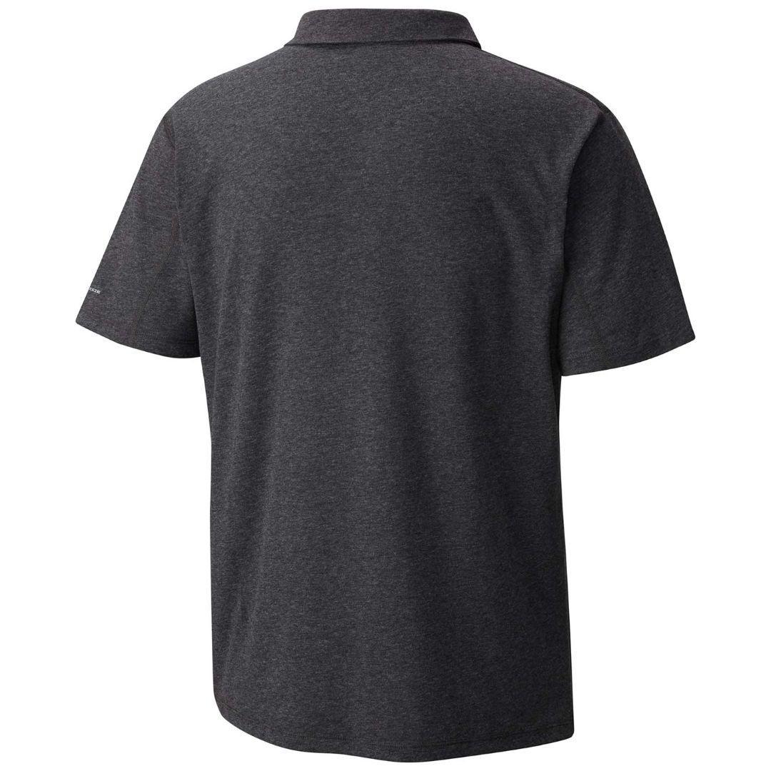 Columbia Men Black Silver Ridge Zero Polo