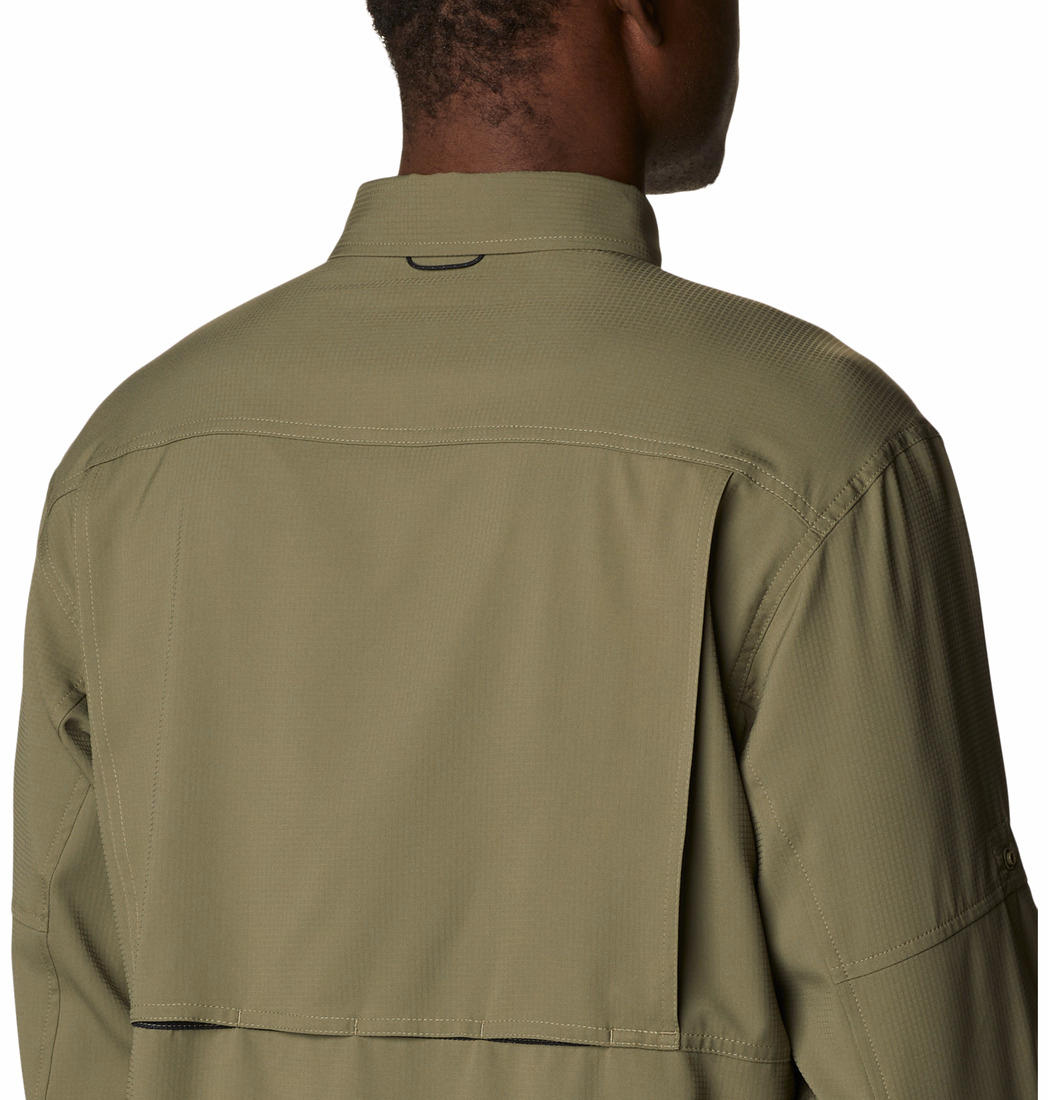 Columbia Men Olive Silver Ridge Utility Lite Long Sleeve Shirts