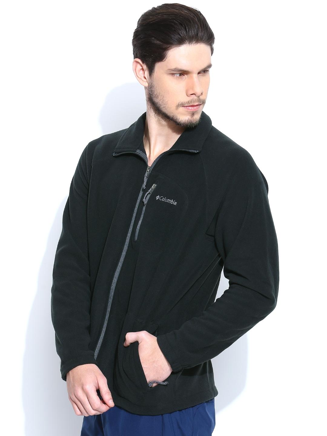 Columbia Men Black Fast Trek II Full Zip Fleece