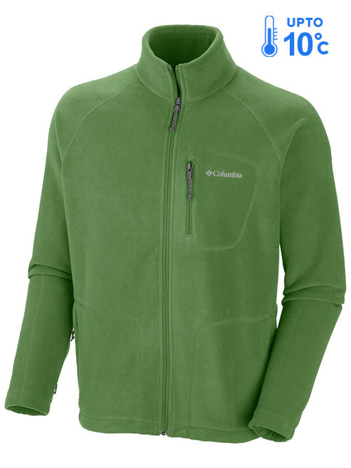 Columbia Men Green Fast Trek II Full Zip Fleece