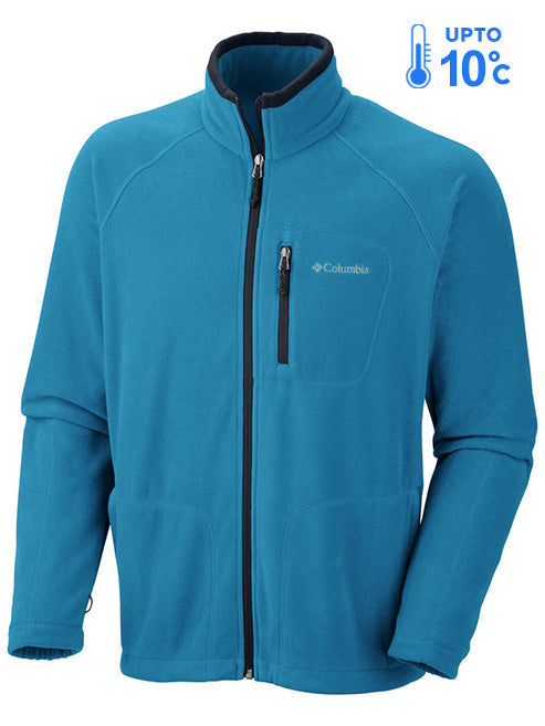 Columbia Men Blue Fast Trek II Full Zip Fleece