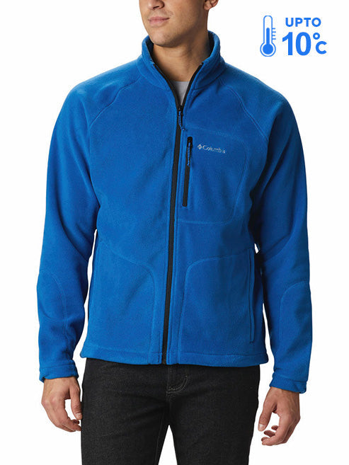 Columbia Men Blue Fast Trek II Full Zip Fleece