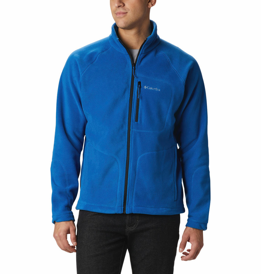 Columbia Men Blue Fast Trek II Full Zip Fleece