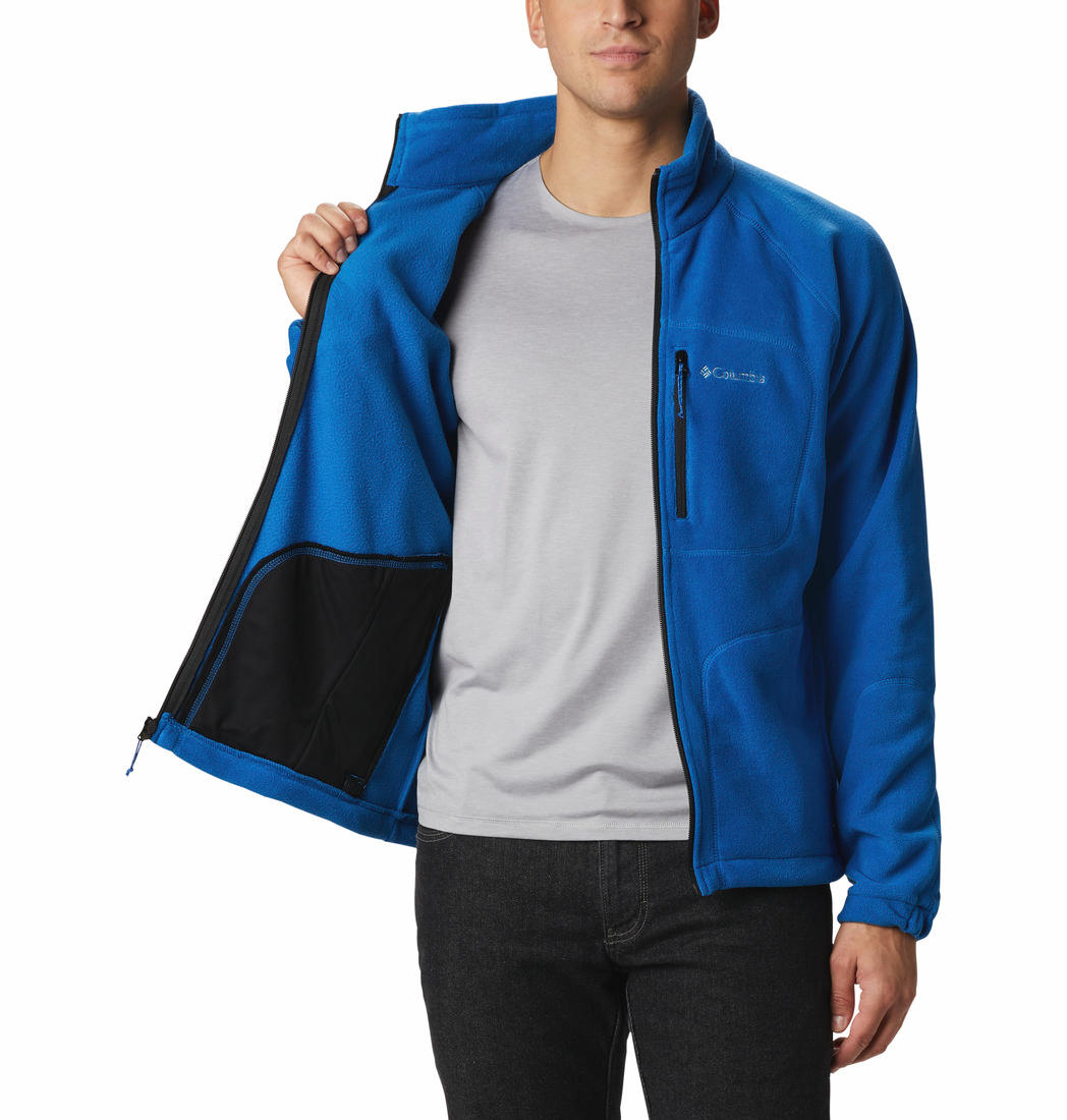 Columbia Men Blue Fast Trek II Full Zip Fleece
