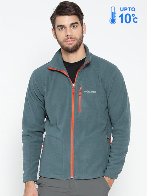 Columbia Men Blue Fast Trek II Full Zip Fleece