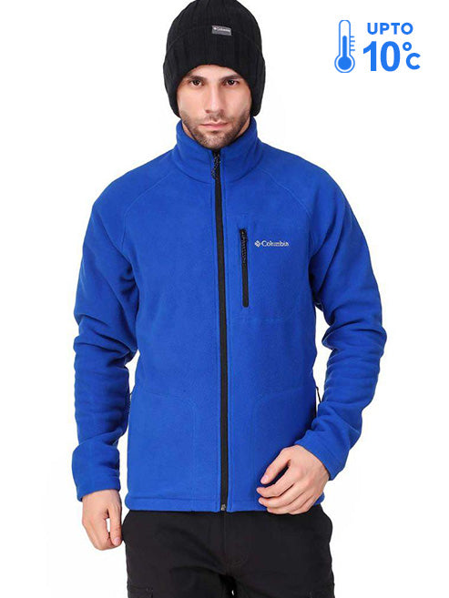 Columbia Men Blue Fast Trek II Full Zip Fleece