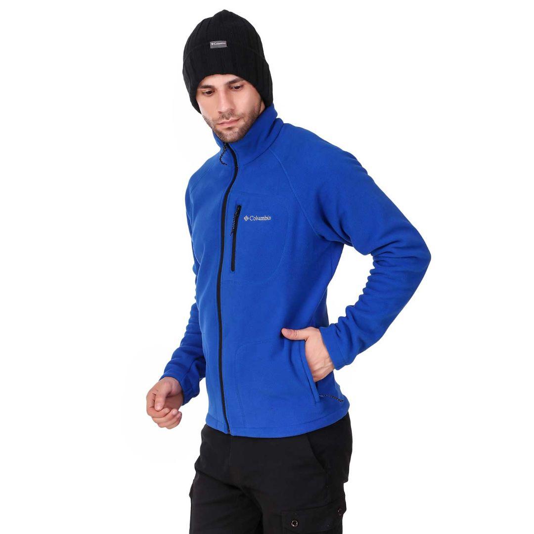 Columbia Men Blue Fast Trek II Full Zip Fleece Jacket