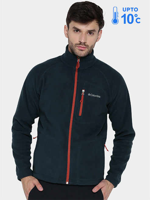 Columbia Men Blue Fast Trek II Full Zip Fleece