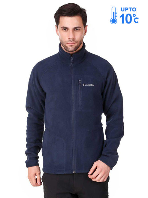 Columbia Men Blue Fast Trek II Full Zip Fleece