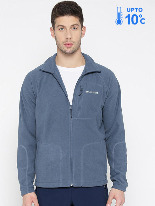 Columbia Men Blue Fast Trek II Full Zip Fleece