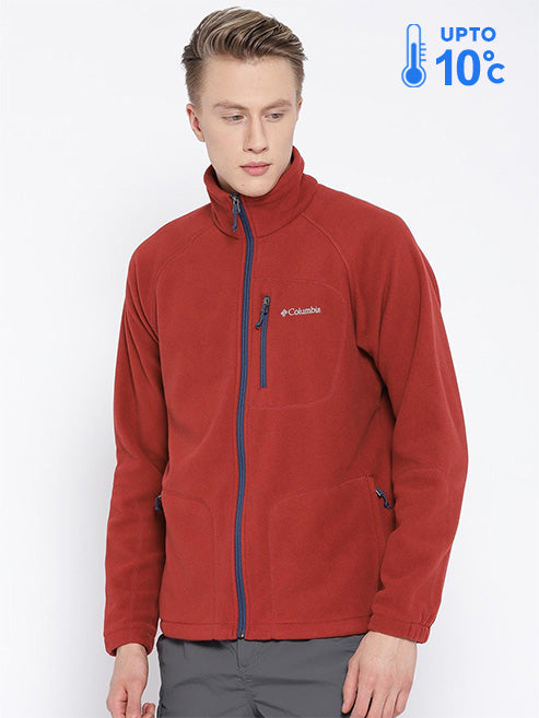 Columbia Men Purple Fast Trek II Full Zip Fleece