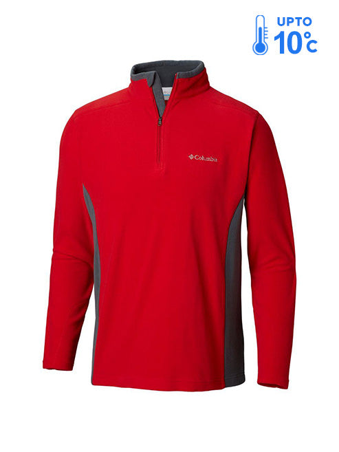 Columbia Men Red Fast Trek II Full Zip Fleece