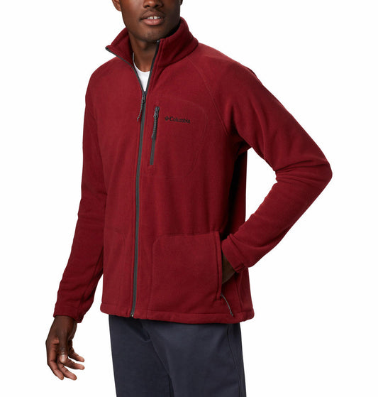 Columbia Men Red Fast Trek II Full Zip Fleece Jacket