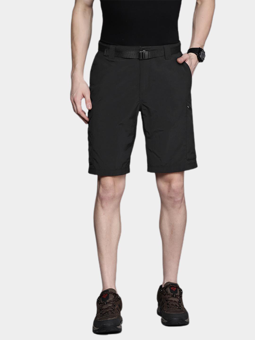 Columbia Men Black Silver Ridge Cargo Short (Sun Protection)