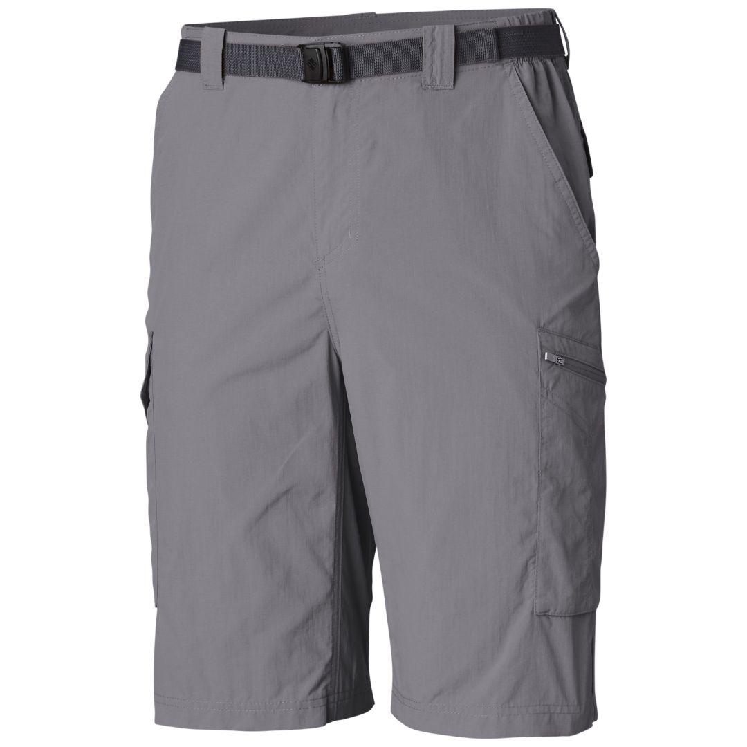 Columbia Men Black Silver Ridge Cargo Short (Sun Protection)