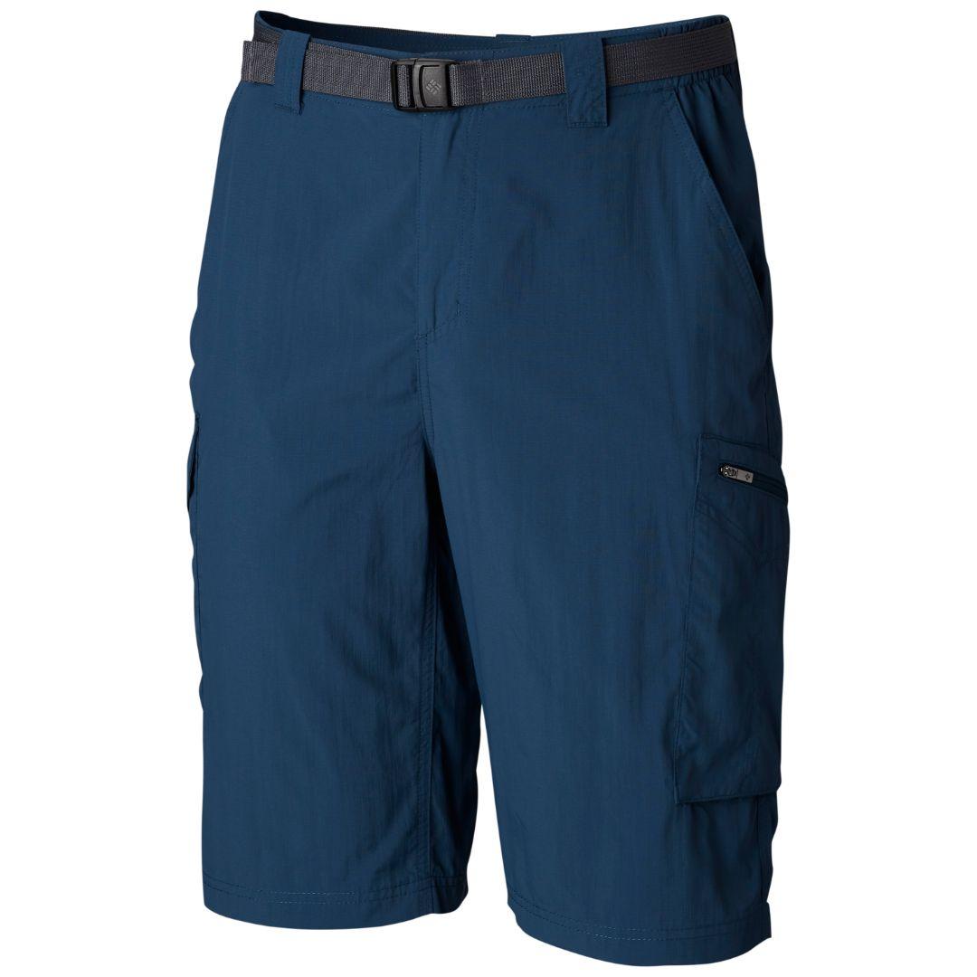 Columbia Men Blue Silver Ridge Cargo Short (Sun Protection)