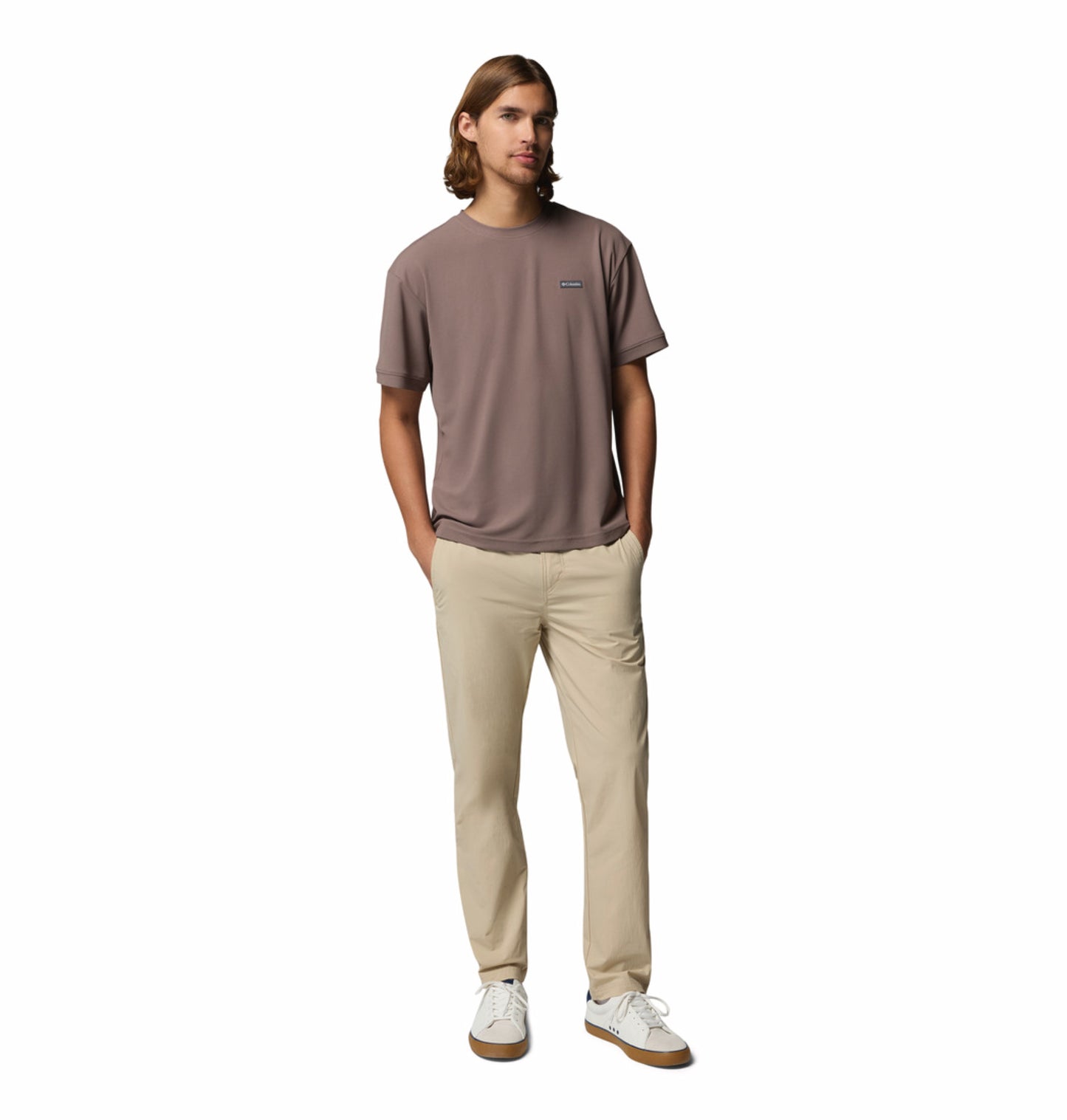 Columbia Men Beige Omni-Freeze ROC Lite Plus Size Chino Pant