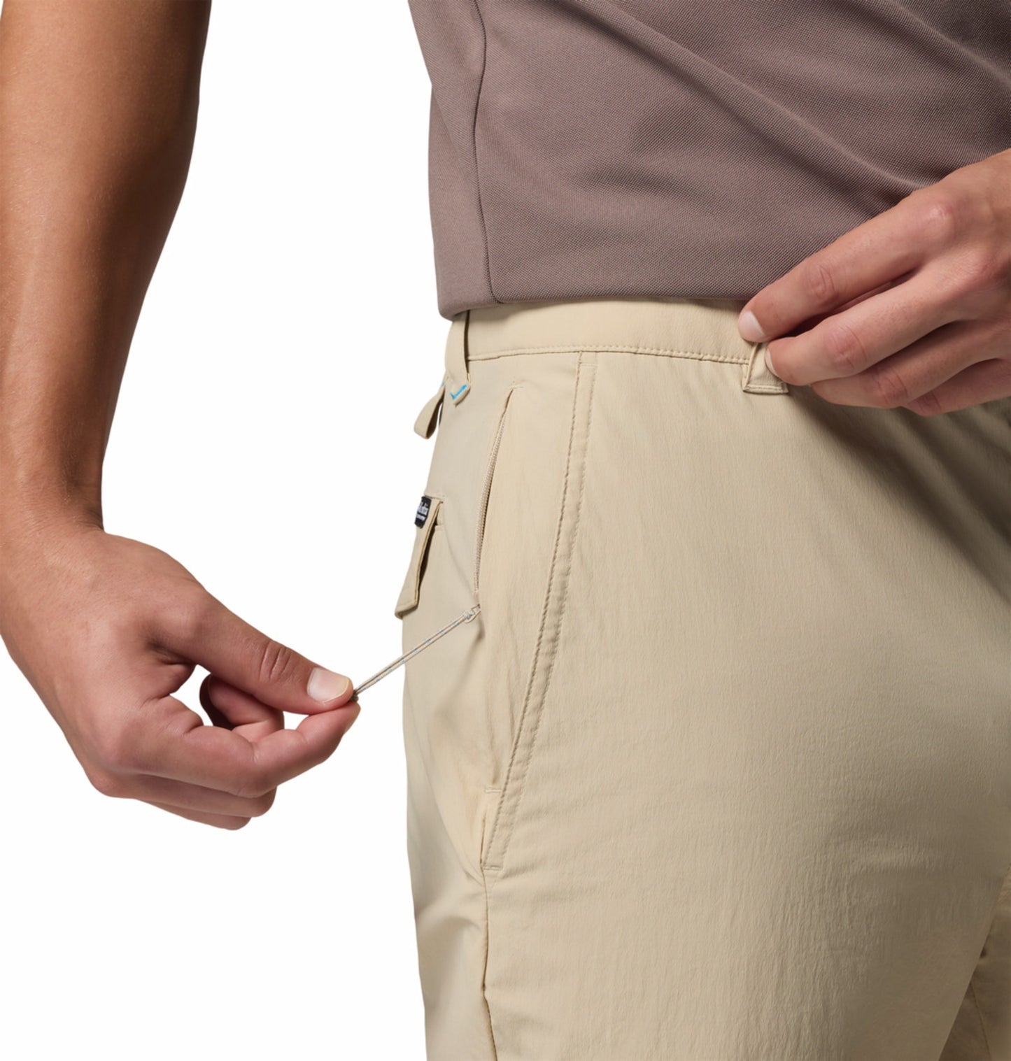 Columbia Men Beige Omni-Freeze ROC Lite Plus Size Chino Pant