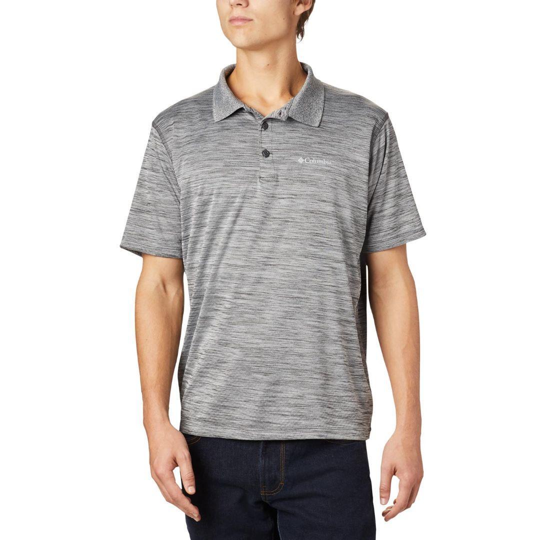 Columbia Men Black Zero Rules Polo Shirt (Sun Protection)