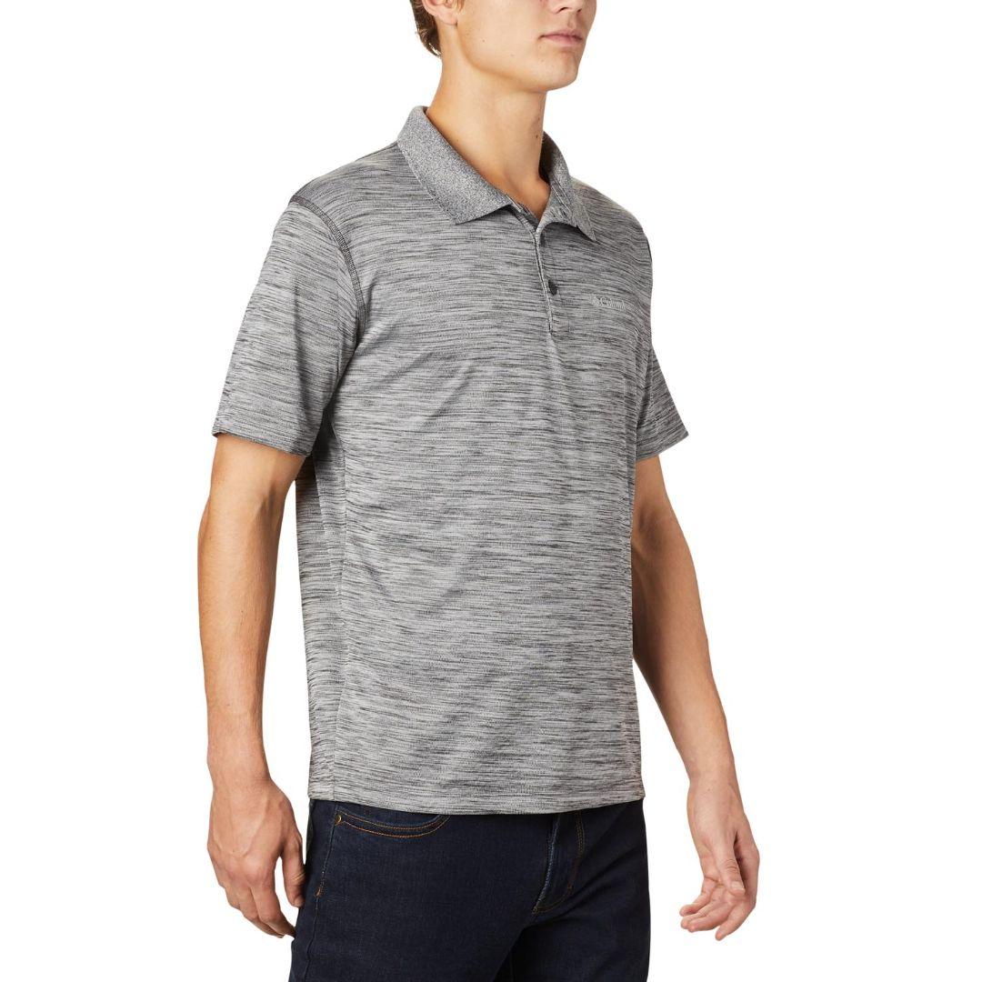 Columbia Men Black Zero Rules Polo Shirt (Sun Protection)