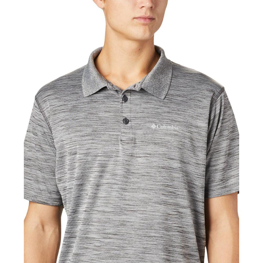 Columbia Men Black Zero Rules Polo Shirt (Sun Protection)