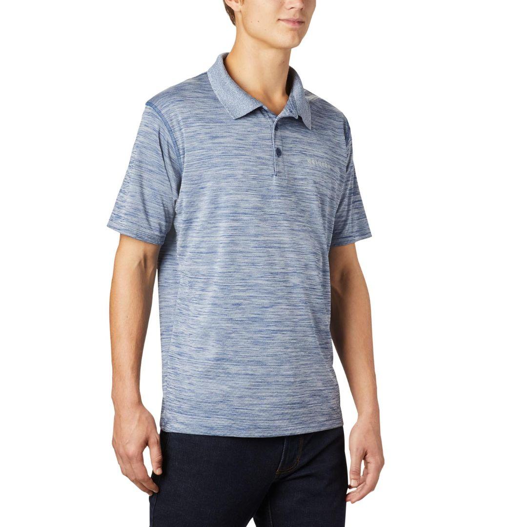 Columbia Men Blue Zero Rules Polo Shirt (Sun Protection)