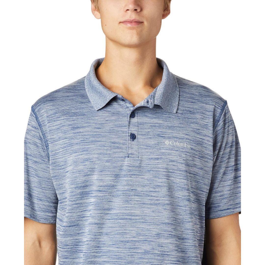 Columbia Men Blue Zero Rules Polo Shirt (Sun Protection)